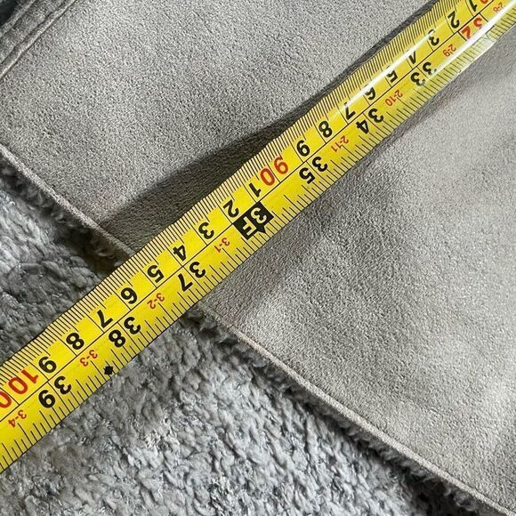 Vintage Y2K Eivissa Button Down Faux Suede Bratz Style Longline Coat Jacket - Picture 8 of 8